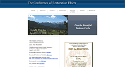 Desktop Screenshot of eldersconference.org