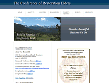 Tablet Screenshot of eldersconference.org